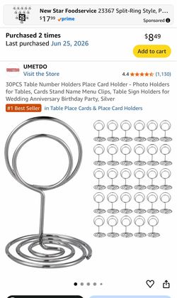 Picture Frames & table number/picture holder