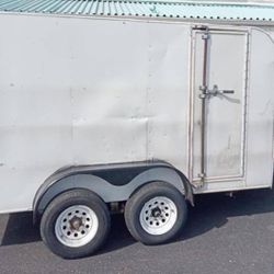 Nice enclosed box trailer great for yard guy tools storage food truck etc