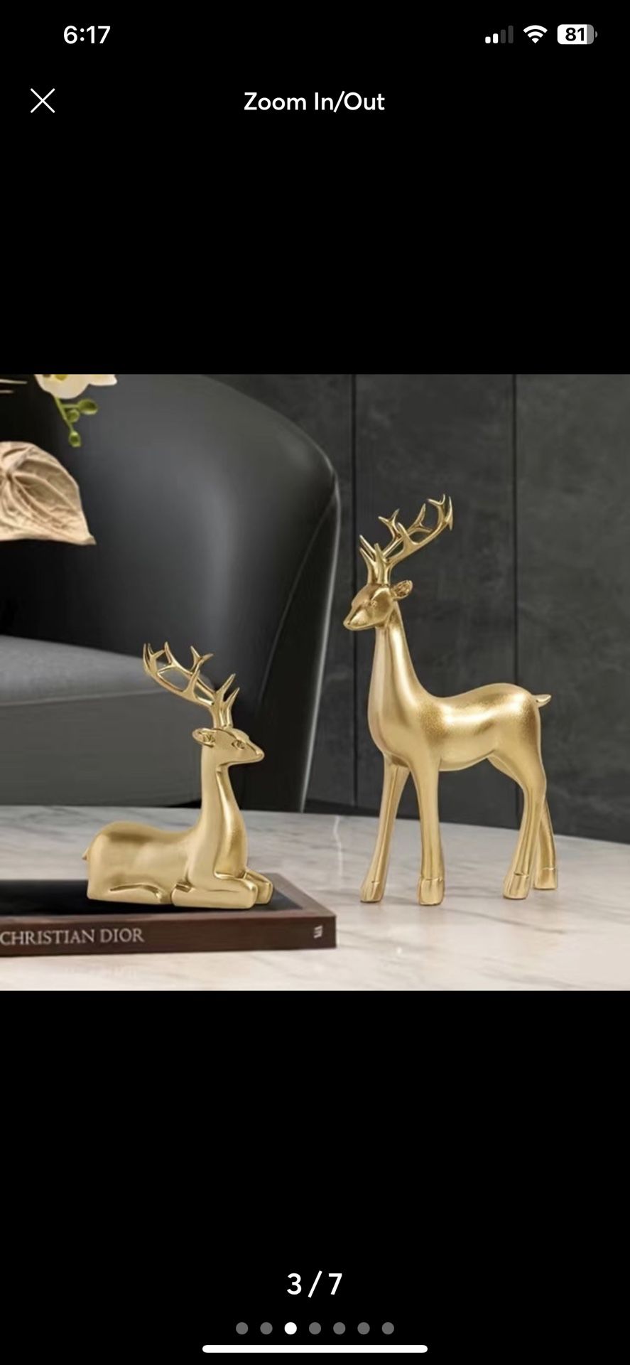 Deer home decorations peace
