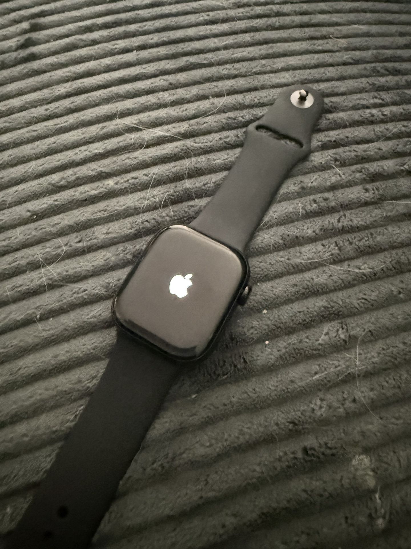 Apple Watch Series 10 [GPS 46mm case] Smartwatch with Jet Black Aluminium Case with Black Sport Band - M/L.