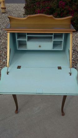 Antique stationary mail desk