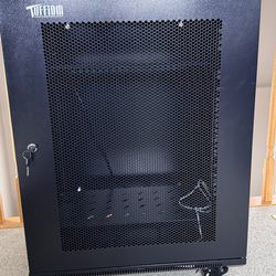 Network Cabinet Enclosure, Wall Mount Rack w/Wheels, Deluxe 19 inch IT Series Server Data Devices Storage