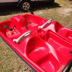 Trolling motor & battery peddle boat