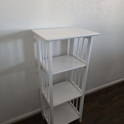 Casual Home 3-Shelf Folding Bookcase, 14" Wide, White