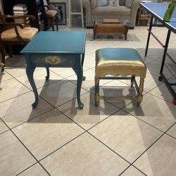 Vintage French Provincial style nightstand or end table