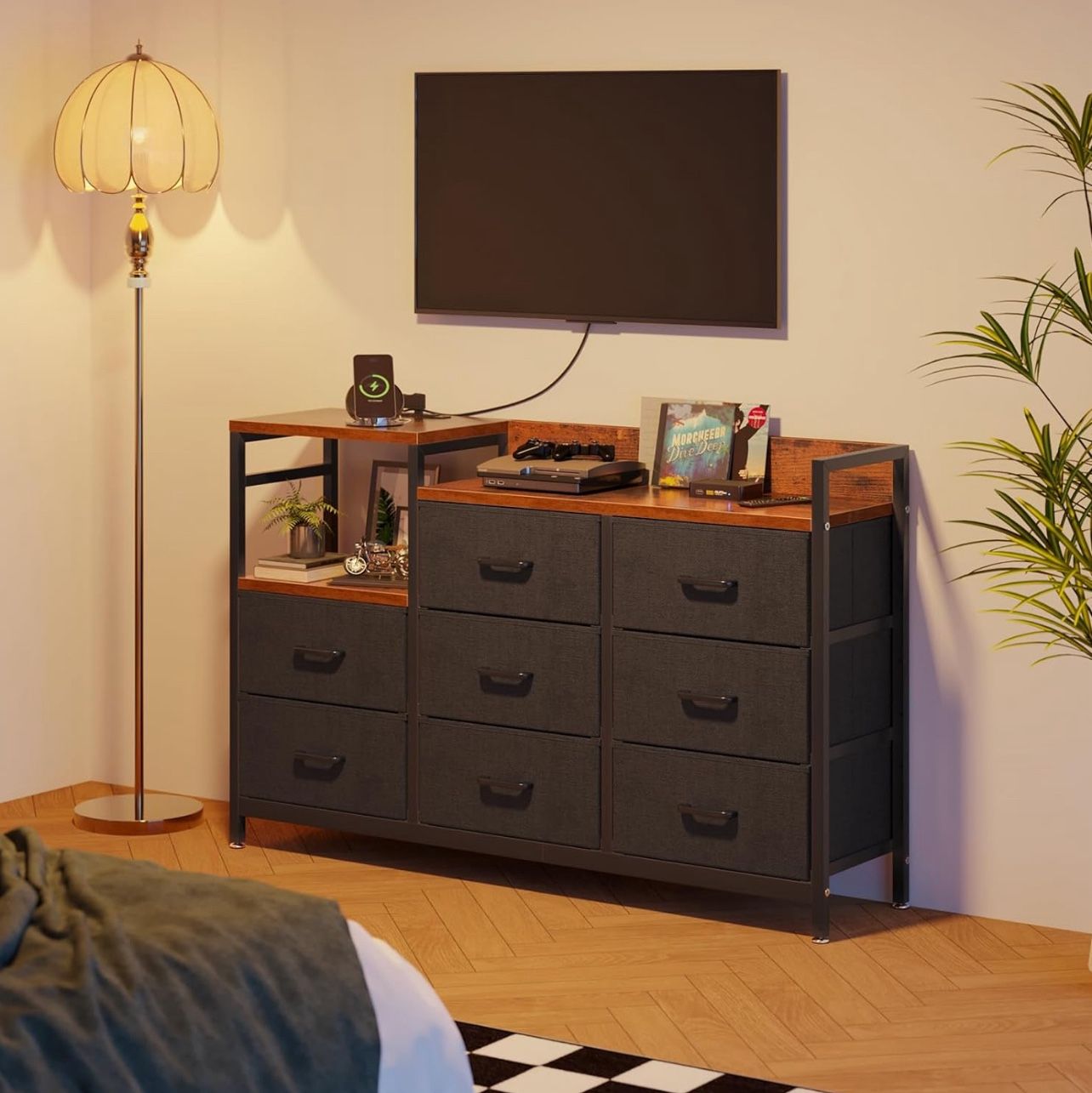 8 Tier Black Drawer Mesh