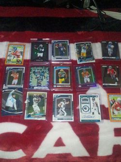 26 NFL rookie lot plus 30 base cards