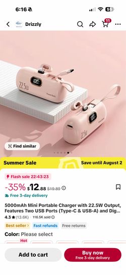 22.5 watt Power Bank