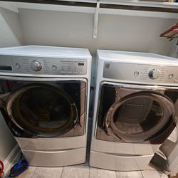 FRONT LOADING KENMORE ELITE WASHER  AND DRYER SET