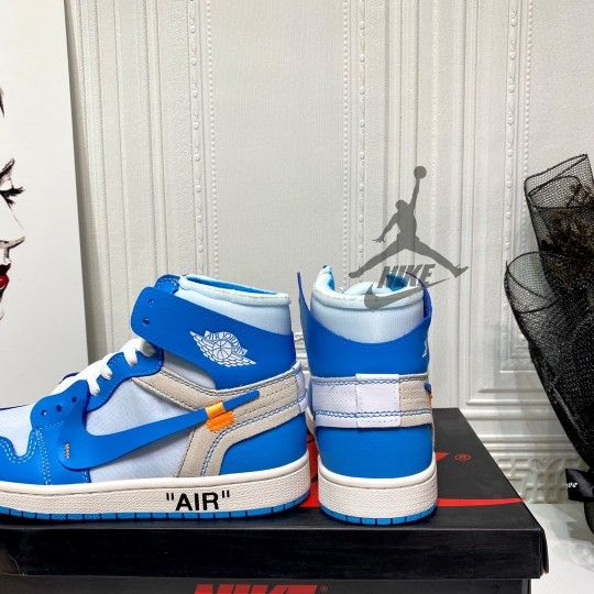 Jordan 1 Retro High Off-White University Blue New