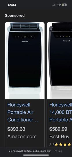 Honeywell PORTABLE AC