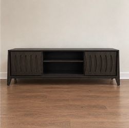 Dark Wood Modern TV Stand / Media Console
