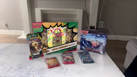 Mega Meganium ex Box, Chaos Rising ETB, KPacks. Perfect order Blister