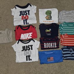 Baby Boy Clothes Size 6 Months Bundle of Bodysuits