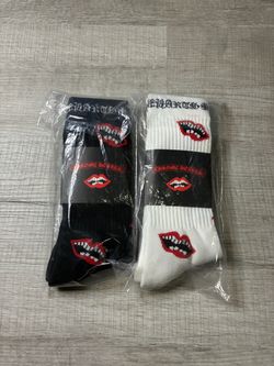 Chrome heart socks
