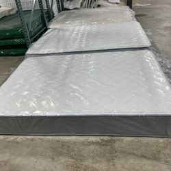 Mattress, Boxprings & Metal Frame New In Pastic. All Sizes Available. Excellente Quality Affordable Prices. Twin At $99. Hablamos Español.