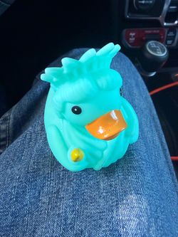 Teal Dragon Rubber Duck Toy