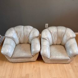 Mini Leather Armchair Couch Set