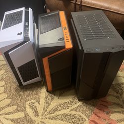 3 PC Cases (2 mATX + 1 ATX)