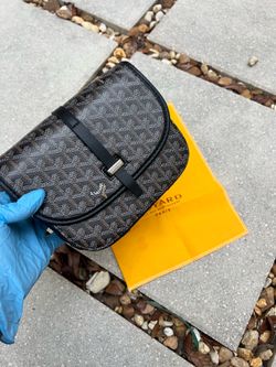Goyard man bag black