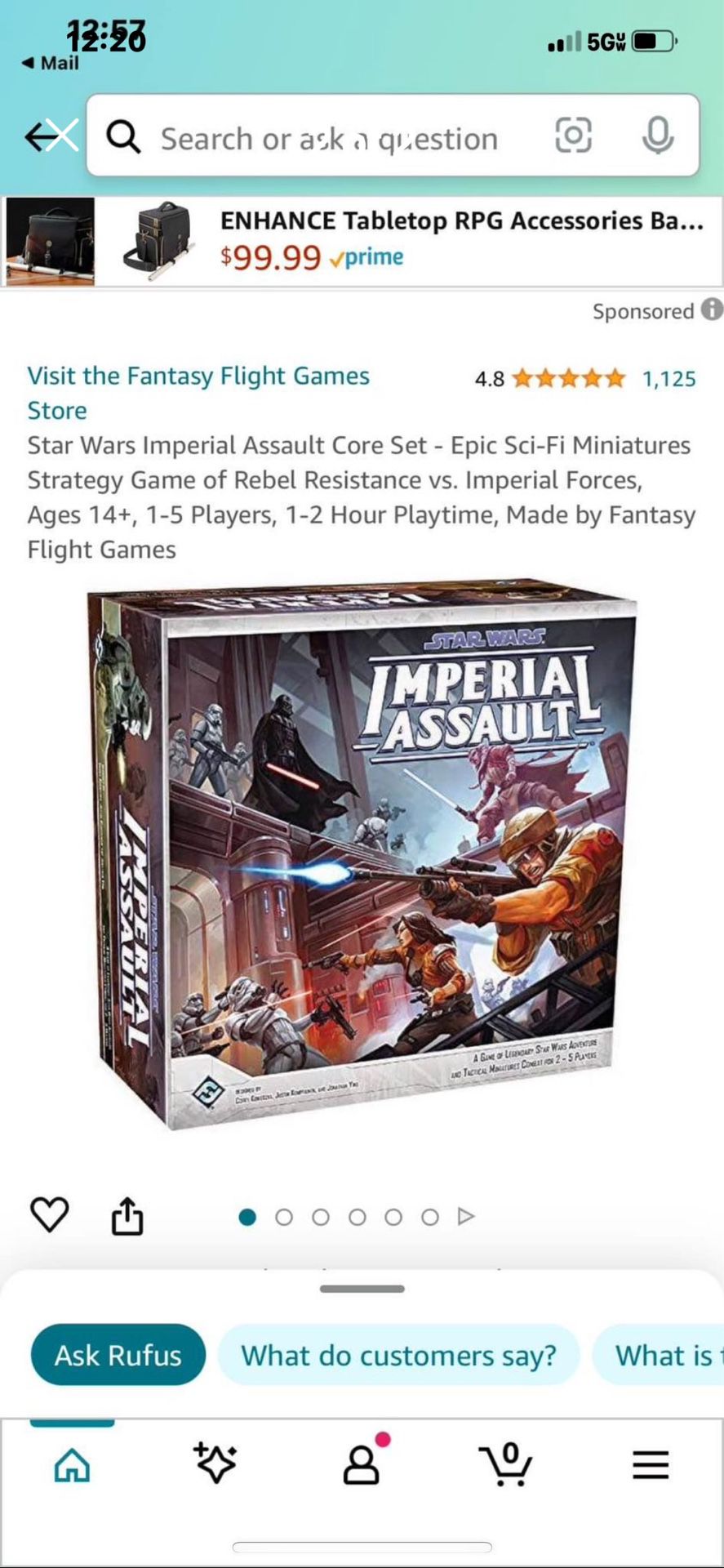 Star Wars Imperial Assault Board game New In Box