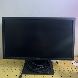 2 Dell E2319HX desktop monitor and keyboard