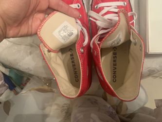 Boys Red converse size 8 only wore about a couple of times for a special event