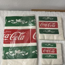 Coca-Cola Napkins And Table Cloth