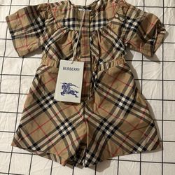 New Burberry Baby Romper