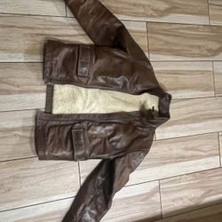 J.crew Leather Jacket 