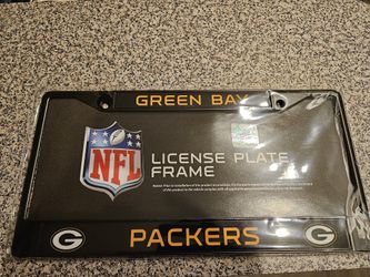 Black Green Bay Offical NFL Licence Plate Frame