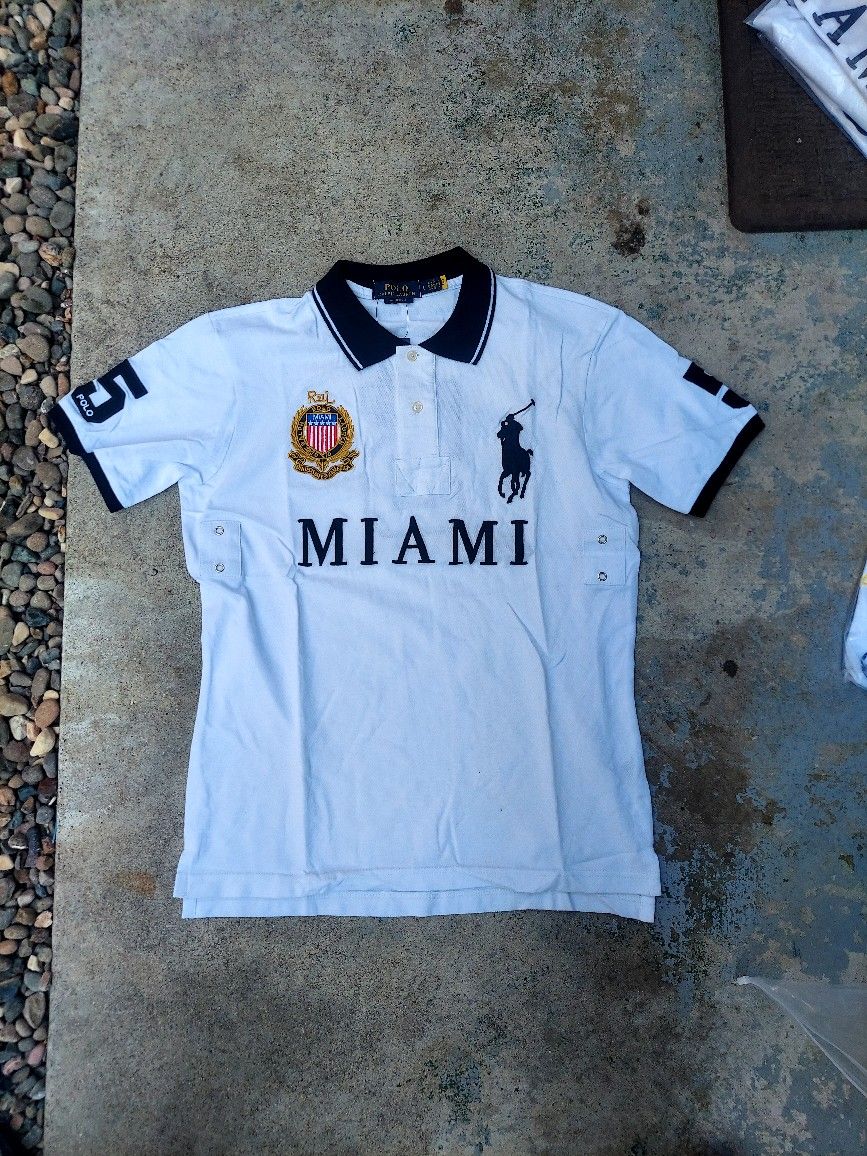 Polo Ralph Lauren Polo T Shirt Miami City number 5 Big Pony Polo