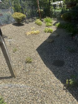 Placed some gravel