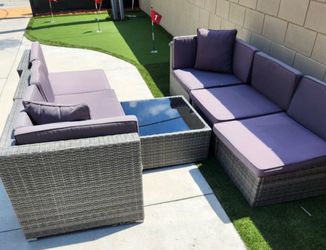 Waterfall and patio set
