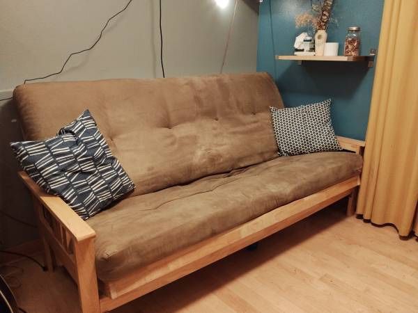 Futon couch, lightly used