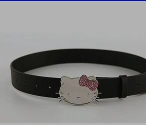 New Black Hello Kitty Belt
