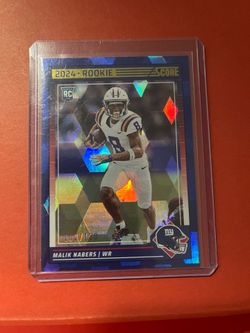 2024 Score Malik Nabers Cubic Rookie Parallel