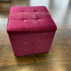 Hot pink Ottomans