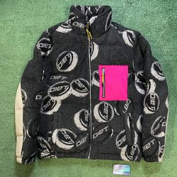 Diet starts Monday fleece puffer jacket
