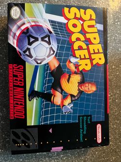 Super Soccer SNES Game Box