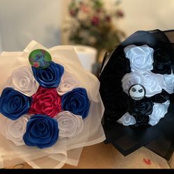 Customize any type of ribbon bouquet (affordable)message me for more Information.