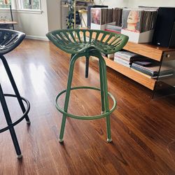 6 X $100 Each-Industrial Heritage Adjustable Height Swivel Bar Stool