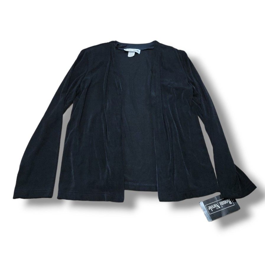 Vintage Ronni Nicole By Ouida Cardigan Size Medium Lightweight Jacket Padded New Measurements In Description