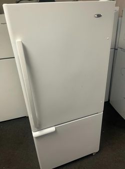 Amana Bottom Freezer Refrigerator - White, Great Condition, Energy Efficient