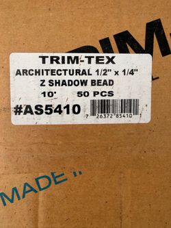 Trim-tex architectural 1/2”x1/4”