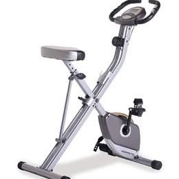 Exercise Folding Magnetic Upright Exercise Bike with Pulse! A real space saver.