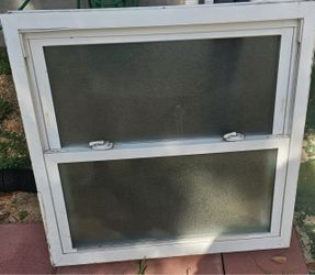 Double Hung Window with Privacy Glass