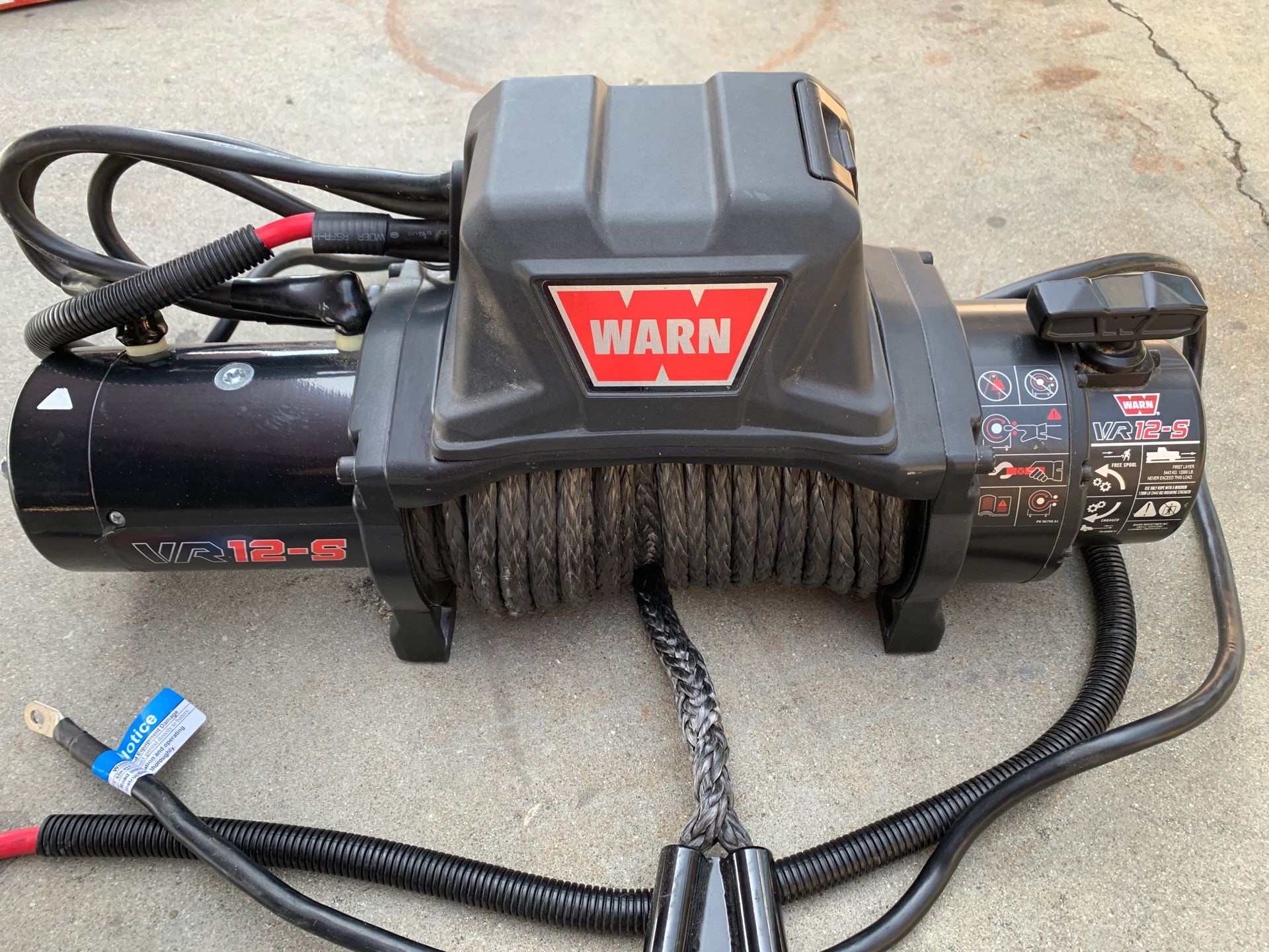 Warn VR12-S Winch 12000 Pound Rating