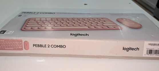 Pink Logitech Pebble keyboard