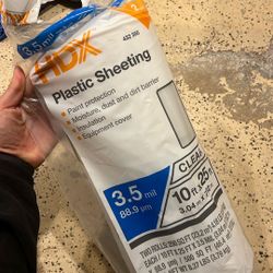 10ft x 25ft Plastic Sheeting Clear